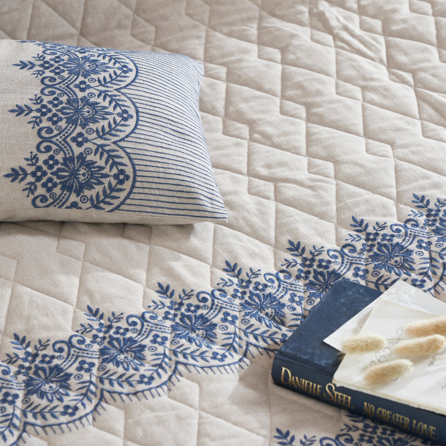 Premium Butterfly Embroidered Bedding Set