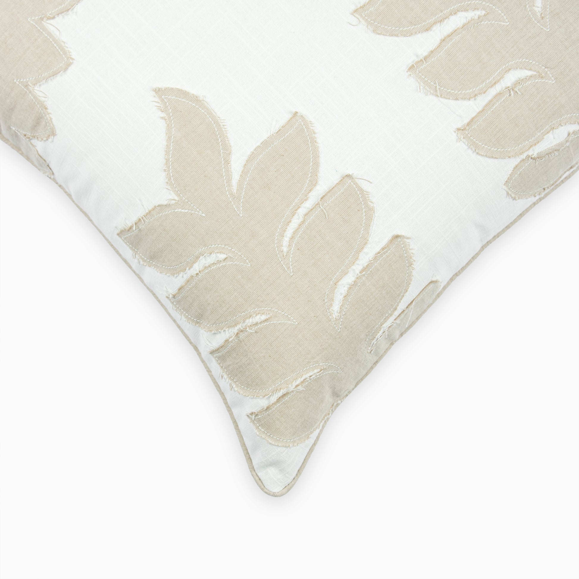 Wild Cherry Embroidered Cotton Cushion Cover | Houmn